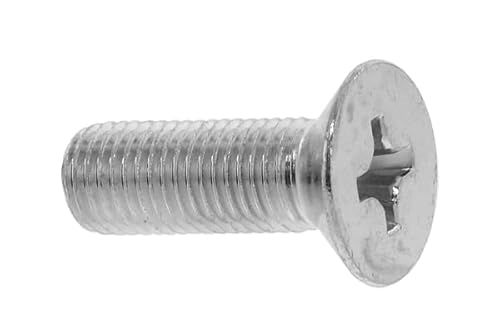 鉄/生地 (+) サラ小ねじ (細目) M8×30 <ピッチ=1.0mm> (6本入り)