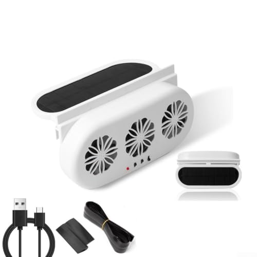 Ventilateur d'échappement à énergie solaire pour voiture - Contrôlé par lumière solaire -...
