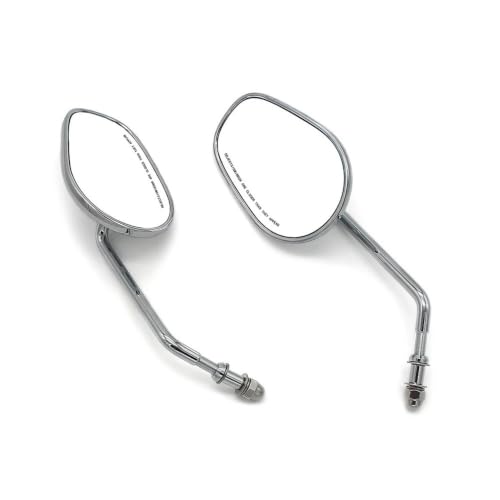 Espejo retrovisor de motocicleta con cristal antirreflejos plata