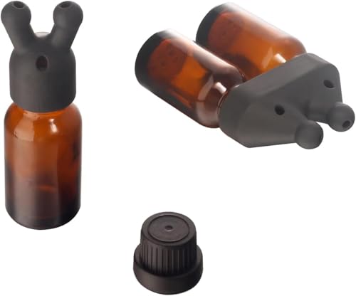 Scent bottle sniffing cap, leak-proof essential oil inhaler cap, double/single sole essential oil inhaler, mini perfume inhaler dispenser bottle3