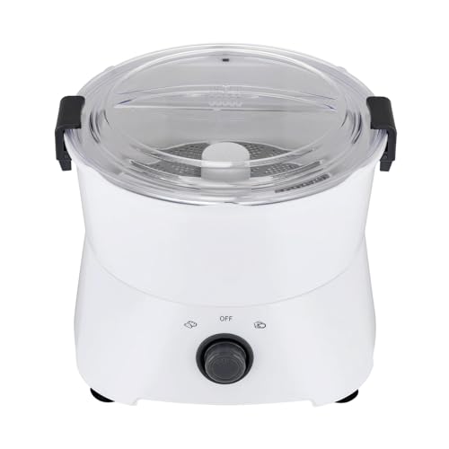 Kartoffelschäler, mit einem 85W-Motor aus reinem Kupfer,Kartoffelschäler Elektrisch, Automatischer Schälmaschine, Schnelles Schälen,Fasst 0,8 kg Kartoffeln oder 0,36 kg Gemüse (weiß)