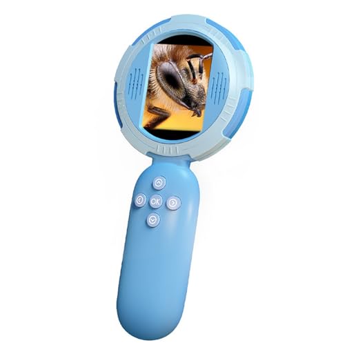 Tragbare Lupe Mikroskop mit 8 LED-Leuchten 2,0 Zoll IPS Digitale Mikroskop 500× Vergrößerung für Entdeckungen und Lernspaß