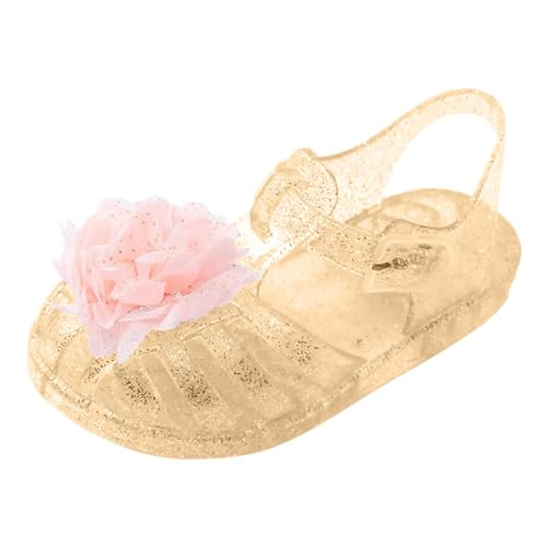 IWIHMIV Girls Sandals Dress Up Mary Jane Non Slip Flat Shoes Kids Baby Summer Lightweight Casual Dress Beach Sandals2