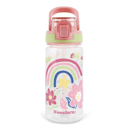 wooshwa Bouteille d'Eau pour Enfants 16 oz Plastique