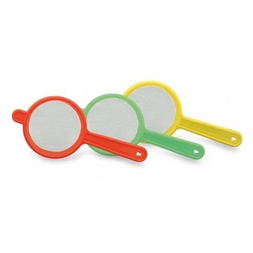 Plastic Multicolour Tea Galan/Strainers, 6pc (Plastic 6pc Set (3 Sizes X 2each)) 1