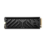 Corsair MP700 ELITE 2TB PCIe 5.0 x4 NVMe M.2 SSD – Included Aluminium Heatsink – Up to 10,000MB/sec – High-Density 3D TLC NAND – M.2 2280 - DirectStorage Compatible – Black