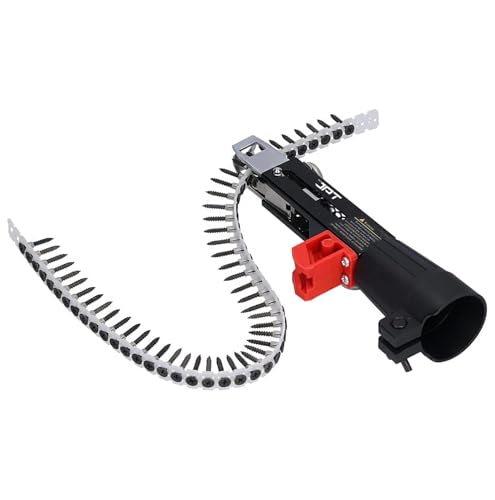 Image of AASONS Automatic Chain Nail Gun Adapter - Collated Screw Auto-Feed Nailing Head for Electric Drill, Drywall & Woodworking Nail Gun Attachment with 50Pcs Chain Nails