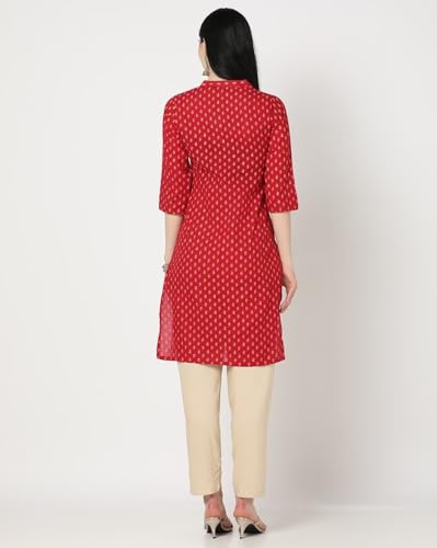 Image of PATLANI Women's Crepe Full Stitched Kurti.