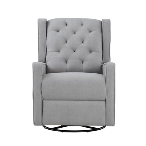 Sillón reclinable tapizado gris tejido miniatura 4