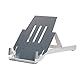 R-Go Tools Laptop ständer, Laptop Halterung Schreibtisch, Höhenverstellbar, Ergonomisch, Faltbarer Aluminium Laptop Stand, 3-stufige Winkel, Notebook/MacBook Ständer, Für Laptops [10/17-22 Zoll]