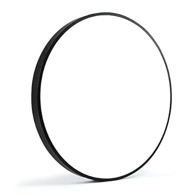 24 Inch LED Ceiling Lights Fixture, Modern Flush Mount Ceiling Lamp, Dimmable with Remote Control, 48W (260W Equivalent), Round, Black, for Kitchen, Dining Room, Bedroom, Living Room, Home Office