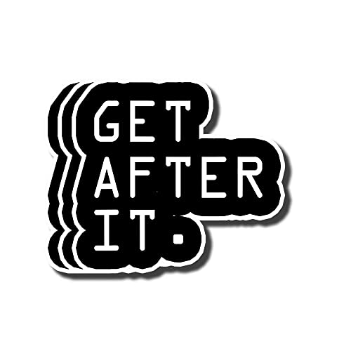 Get After It Jocko Willink Quote Decals for Laptop Window Car Bumper Helmet Water Bottle 3 PCsPack