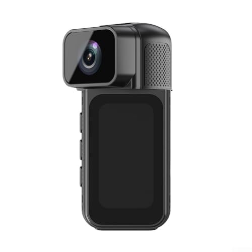 Feegow Cámara de acción 4K, cámara panorámica de 360 grados, panorámica, impermeable, antivibración, para vlog, pasear mascotas o deportes (negro)