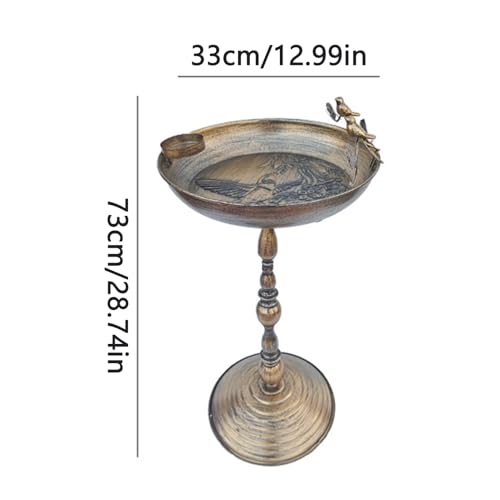 Bain d'oiseaux en fer forgé Teksome au design ornemental - 6