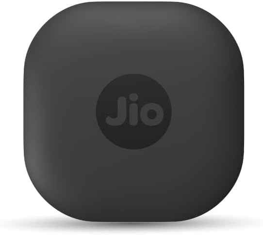 JioTag Air for iOS (Gray) Worldwide Tracker, Pair with Apple Find My app for keys, luggage, bikes, purses etc. inside & outside Bluetooth range, No SIM/subscriptions required, 1+1 year battery, 120 dB