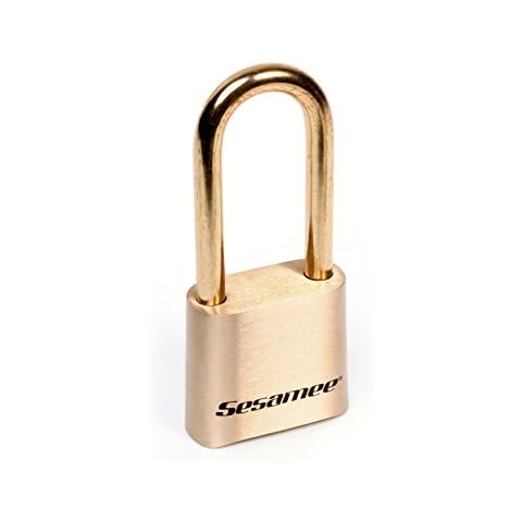 CCL Security Sesamee K0437 4 Dial Bottom Resettable Combination Brass Padlock with 2-1/4-Inch Shackle and 10,000 Potential Combinations - 5 Pack Cover
