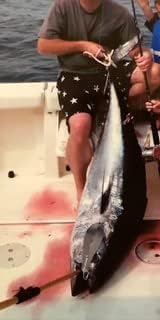 10" Bunker Spoon with Trailing Treble Hook Assembly and Adjustable Keel Weight for Striped Bass Tuna Saltwater Fishing Angling