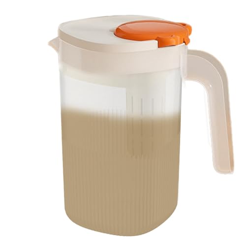Jarra De Agua - Jarra De Cerveza Fría | Jarra Con Filtro De Agua | Jarra Con Tapa, Jarra Para Nevera Para Bebidas, Jarra Grande Con Asa Y Tapa De 2200 Ml, Contenedores P