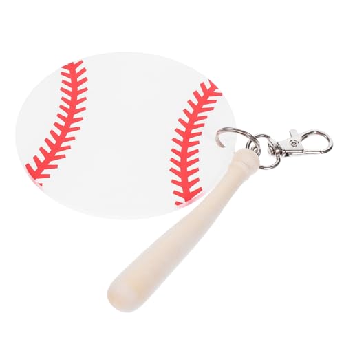 Holibanna 2 Piezas Llavero De Softbol Llavero De Béisbol Llaveros De Beisbol Para Mujer Bola Llaveros Adulto Pelota Mini Llaveros De Béisbol Llavero De Mochila Aleación De Aluminio