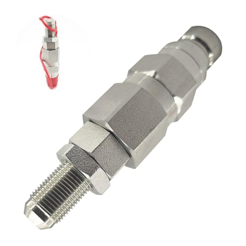 Image of Replacement for CAT 193-8334 Hydraulic Quick Connect Coupler,Flat Face Male Heavy-Duty Carbon Steel Coupling Replacement for Caterpillar 416F, 420F, 430F