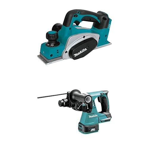 Makita XPK01Z 18V LXT® 3-1/4" Planer & XRH01Z 18V LXT® Brushless 1" SDS-PLUS Rotary Hammer with bonus BL1850B 18V LXT® Lithium-Ion 5.0Ah Battery