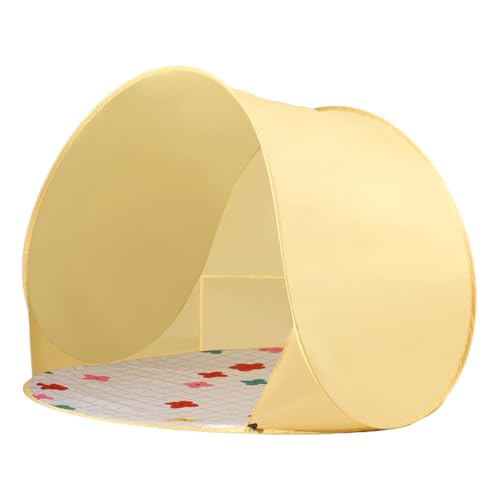 MUSONG Portable Summer Camping Tent with Sunshade – Lightweight UV-Resistant Beach Tent for Outdoor Activities, Hiking, and Picnics, Easy Setup with Compact Storage