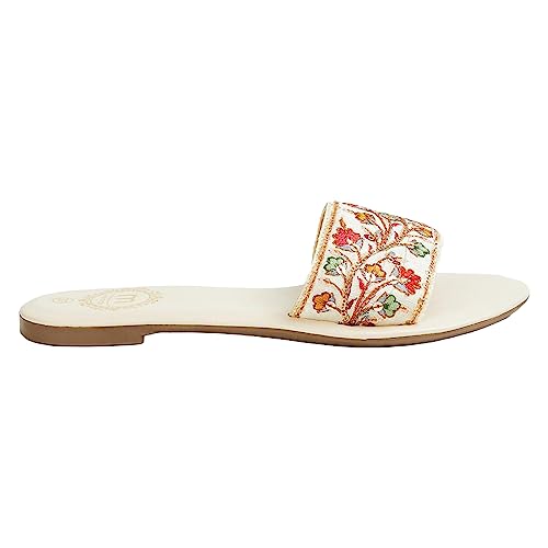 Image of MELANGE womens 1000012217514-beige Ballet Flat