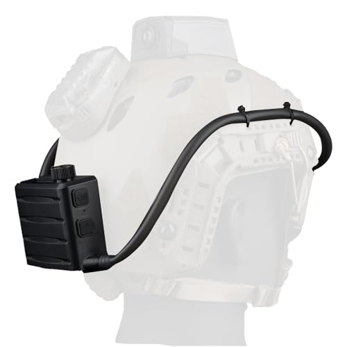 TALOEYH - Kits de ventilateur anti-buée pour lunettes avec bouton réglable et turbo, patch Velcro, fermeture magnétique, 7h d'autonomie pour airsoft, tactique,...