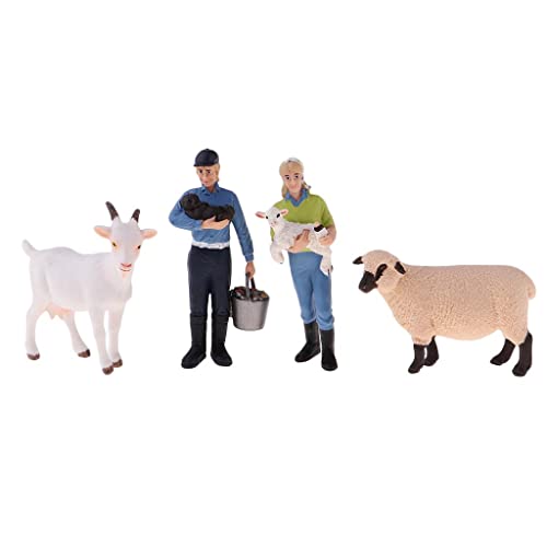 Colcolo Bauernhof Tiere Figuren Spielzeug Bauernhof Tiere Spielzeug Sets Figuren Puppenhaus Leben Szenen Dekor – Bild 5
