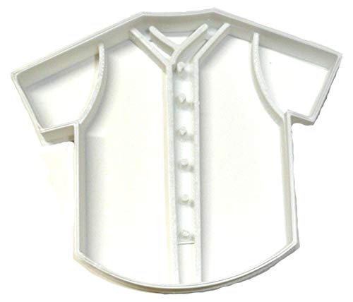 BASEBALL JERSEY WITH DETAILS TEAM OUTFIT UNIFORM ATHLETIC WEAR MLB SPECIAL OCCASION COOKIE CUTTER BAKING TOOL 3D PRINTED MADE IN USA PR2541
