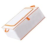 LALAFINA 透明耐摩耗防塵防潮大容量収納バッグ 持ち手付き 衣類 毛 団整理用 引越し 旅行 家用収納ケース