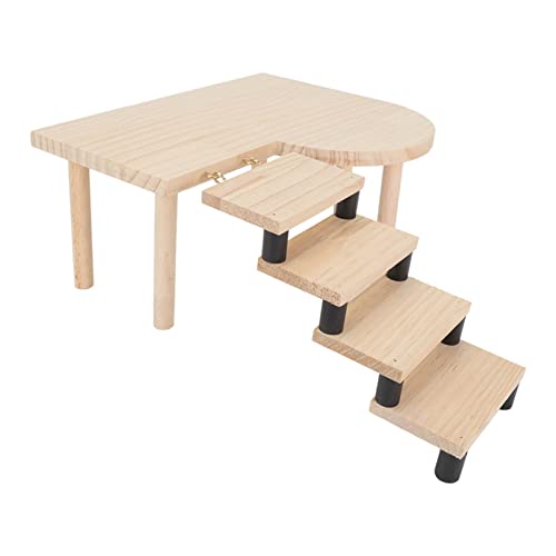 Plate-forme en bois pour hamster et rongeurs avec échelle de jeu - 8
