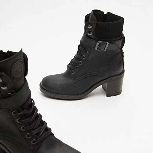 BATA Tronchetti in Pelle con Lacci e Zip Donna