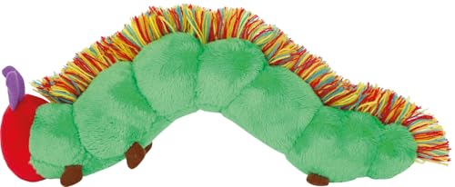 small Foot Raupe Nimmersatt Kuscheltier 28 cm, weiches Stofftier aus dem Eric Carle Kinderbuch, Baby Spielzeug ab 1 Jahr, Schmusetier für Kleinkinder, 12788