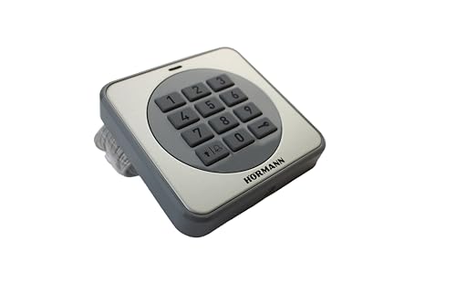Hörmann 4511632 Codeschloss/Codetaster CTR 3b-1 ~ beleuchtetes Ziffernfeld, 4 Zahlencodes programmierbar, mit 3 separaten Relaisausgängen ~ Maße: 8 x 8 x 1,5 cm