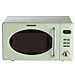 Wolkenstein Retro Stand Mikrowelle WMW720 SC I 700W Mikrowellenleistung I 20L Garraum I 5 Leistungsstufen I 8 Garprogramme IAuftaufunktion I Metall-Gehäuse I Drehteller (24,5cm) I LED-Display I Grün