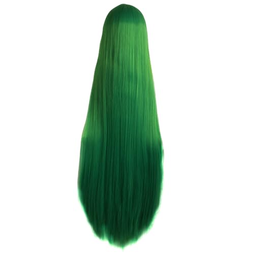 Image of MapofBeauty 40 Inch /100 cm Fashion Straight Long Costume Cosplay Wig (Grass Green)