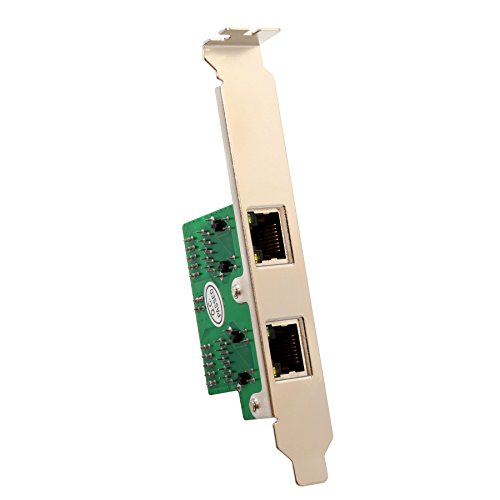 Image of I /O Crest SI-MPE24046 2-Port Gigabit Mini PCI-e Ethernet Network Interface Card