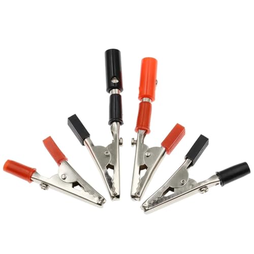 Abrazadera de carga de prueba de 4mm en pack de 10 unidades para un testeo eléctrico rápido