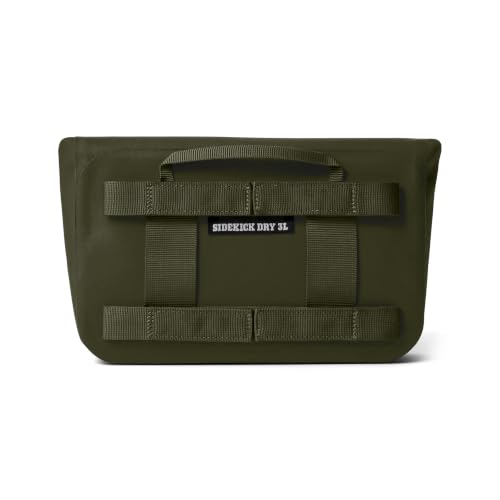 Image of YETI Sidekick Dry 3L Gear Case, Olive /King Crab Orange