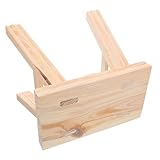 Acabado de superficie de fácil limpieza: un acabado y lavable en estos taburetes para facilita el mantenimiento, manteniendo limpio el taburete para , ya sea que se use como taburete de entrenamiento para ir al baño o asiento diario, taburete para inodoro, taburetes de madera para adultos