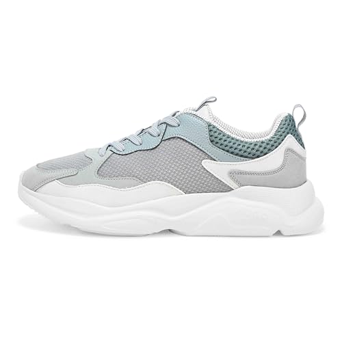 HUGO Running Style Mix Material Sneakers Pebble Grey2