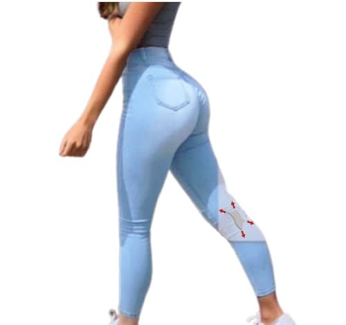 AIDAYOU Ultra Stretchy High Waisted Jeans for Big Butt Women Stretchable Slim Fit Denim Pants