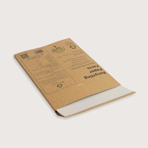 Image of Packmate Recycled Bond Paper |120 GSM | A4 Size |100 Sheets | Natural Shade (Not Bright White) | Unbleached Chemical Free Recycled Paper | Compatible with both Inkjet, Laser jet Printer