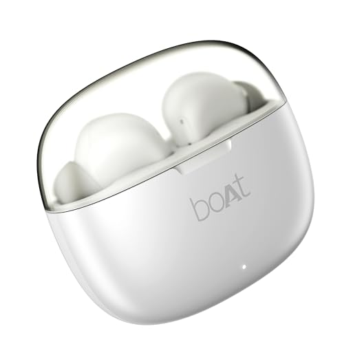 Boat Airdopes 212, 50H Battery, ENx Tech, Beast Mode, ASAP Charge, Bluetooth Earbuds, TWS Ear Buds Wireless Earphones with mic (Ivory) view 1