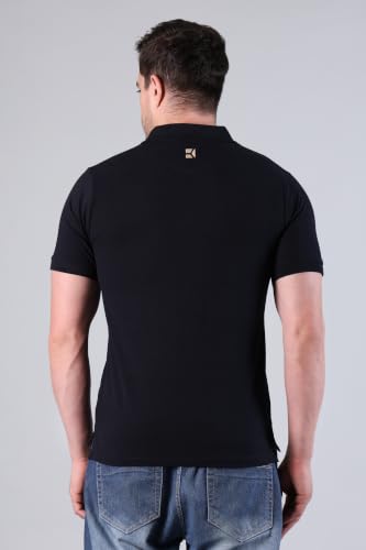 Image of Classic Polo | Comfortable Rich Cotton Blend, Band Collar, Regular Fit | Stylish & Premium All Day Wear