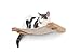 CatastrophiCreations Cat Lounge Hammock Wall Mounted Lounger for Climb and Play Furniture Cat Tree Shelves