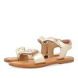 Duraderas SANDALIAS DORADAS DE PIEL CON TACHUELAS PARA NIÑA AUCH