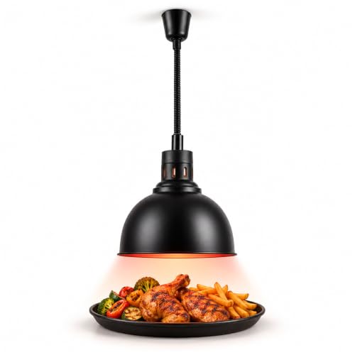 Hanging Food Heat Lamp 250W Retractable Cord