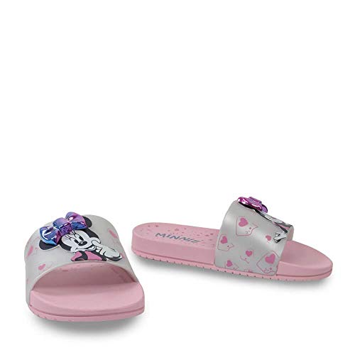 Chinelo Infantil Minnie Disney Fashion Fun Laço Slide Menina